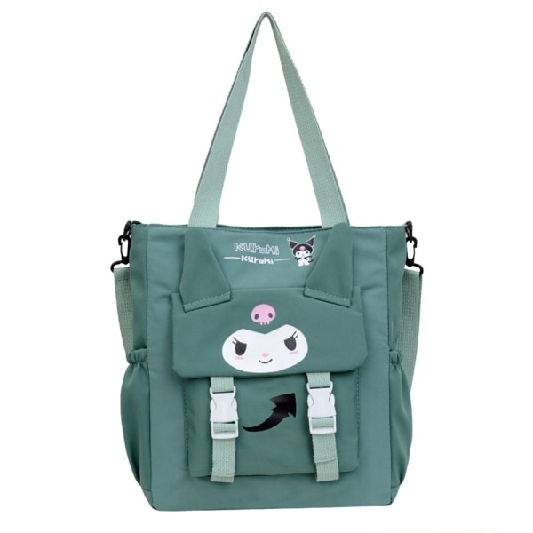 Kuromi Shoulder Messenger Bag College Oppbevaringsveske GRØNN green