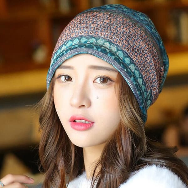 Dam Turban Hatt Tunn Pullover Mössa 03 03 03