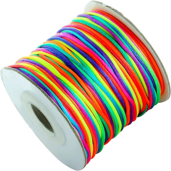 Fem-farget linje armbånd flettet tau Fargerikt tau