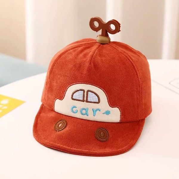Baby cap Barnsolhattar RÖD AA RED A-A