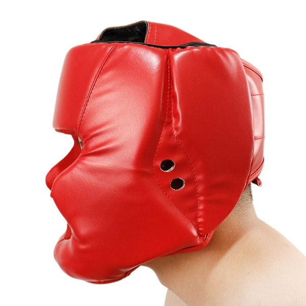 Boxningshjälm Taekwondo Huvudvakt BARN RÖD BARN RÖD Children Red
