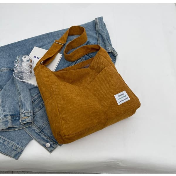 Dame skuldertaske mulepose BRUN brown