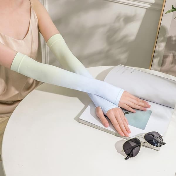 Gradient Farve Arm Sleeves Solbeskyttelse Cover 08 08 08