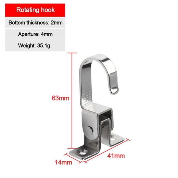 1 stk Vægkrog Loftmontering Bøjle SWIVEL HOOK SWIVEL HOOK swivel hook