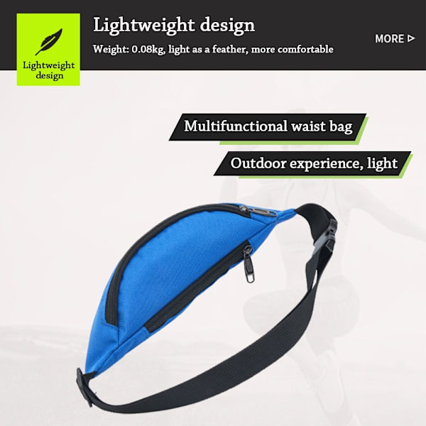 Taljetaske Fanny Pack SORT Black