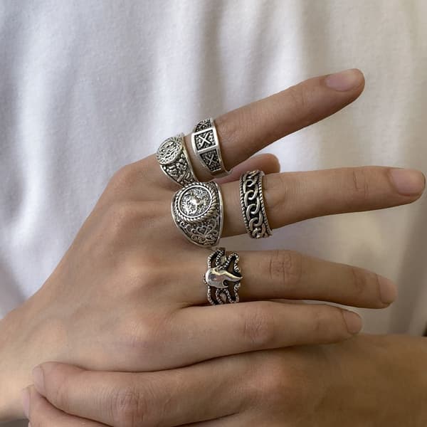 Vintage Ringsett Distressed Ring 2 2 2