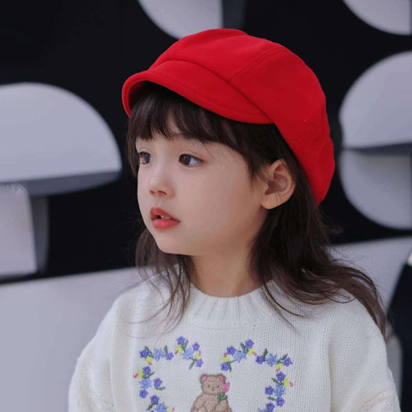 Baby Baret Hat Lasten Baretit PUNAINEN red