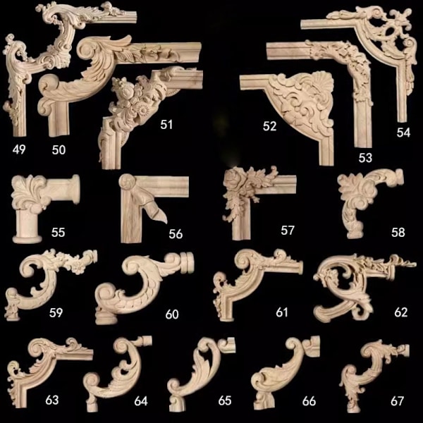 Træudskårne håndværk Træfigurer Håndværk 5CM9 9 5cm9