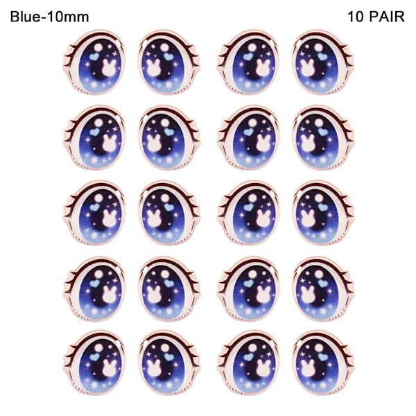 Sarjakuva Silmätarrat Anime Figuriininukke SININEN-10MM SININEN-10MM Blue-10mm