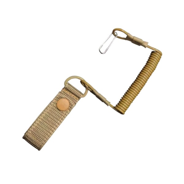2st Taktisk fjäderrep Spänne Taktisk Anti-förlorad rep KHAKI khaki