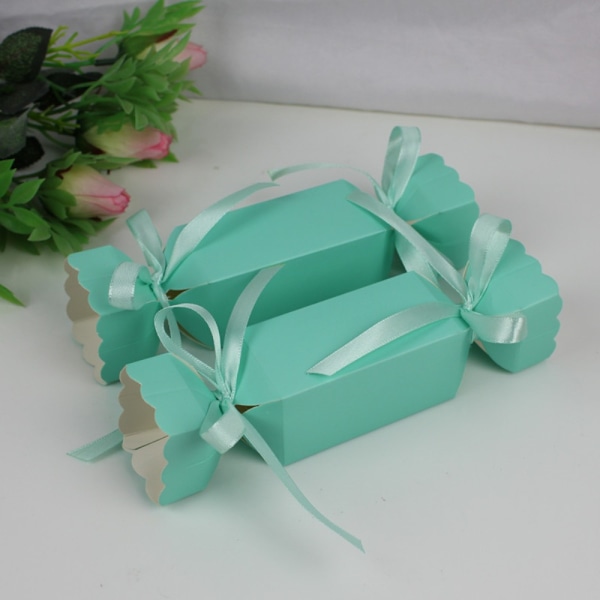 10 STK Chokolade Candy Boxes Bryllupsfavoritæske D D D