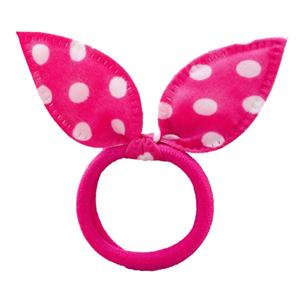1/10 ST Elastiska hårband Bunny Ears Hårlinor 10 STK-FÄRG 10Pcs-Color Random