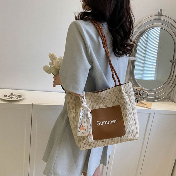 Mulepose Strandtaske HVID White
