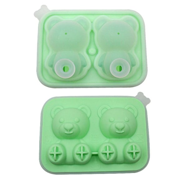 Ice Cube Form Ice Making Box LJUSGRÖN TVÅ RASTER TVÅ RÄTT light green two grids-two grids