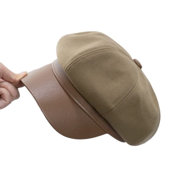 Dame Beret Ull Beret Lue KHAKI Khaki