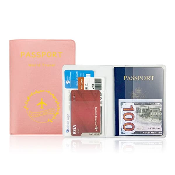 Passdekke Dokument Kredittkort Etui HVIT White