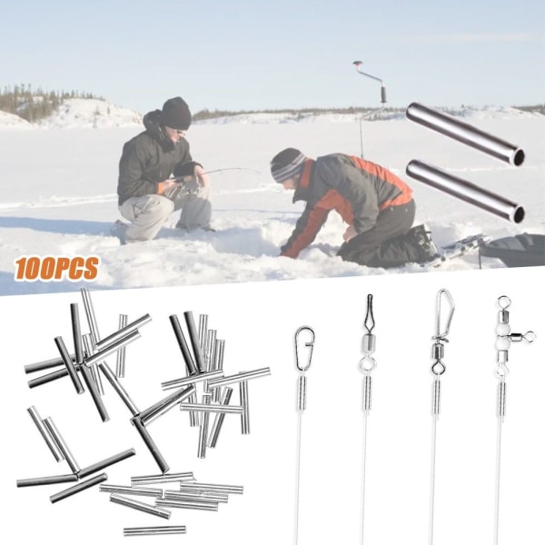 Fishing Wire Tube Line Crimping Sleeves 2,4X8 2,4X8 2.4X8