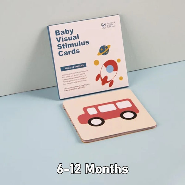 1Set baby kort med hög kontrast 6-12 MÅNADER 6-12 6-12 Months