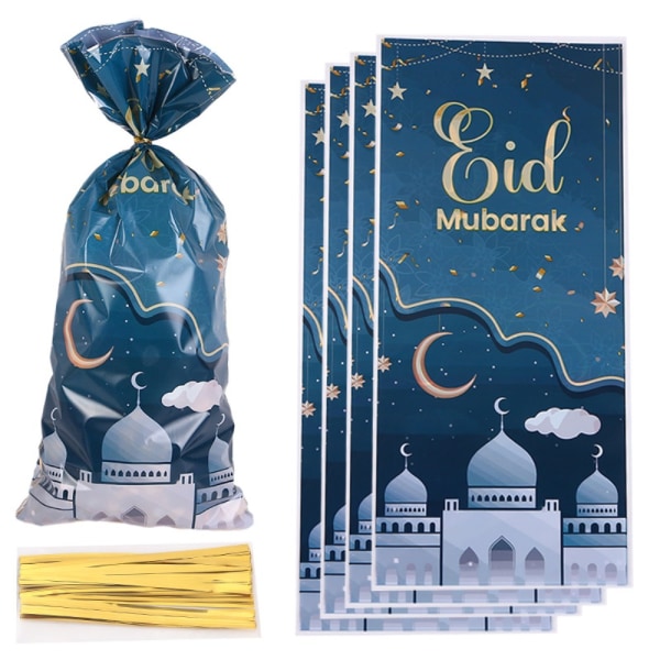 50 kpl Ramadan Gift Bags Eid Gift Bag Pakkauspussi 50pcs