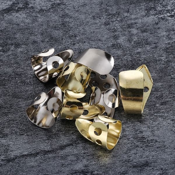 4 st Gitarrplektrum Basplektrum GULD gold