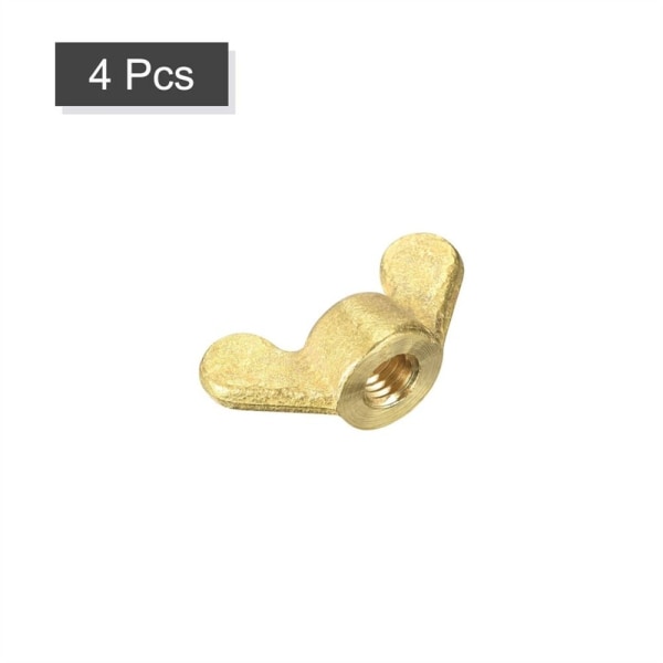 4 kpl messinkisiipimutterit Butterfly Nut M10 M10