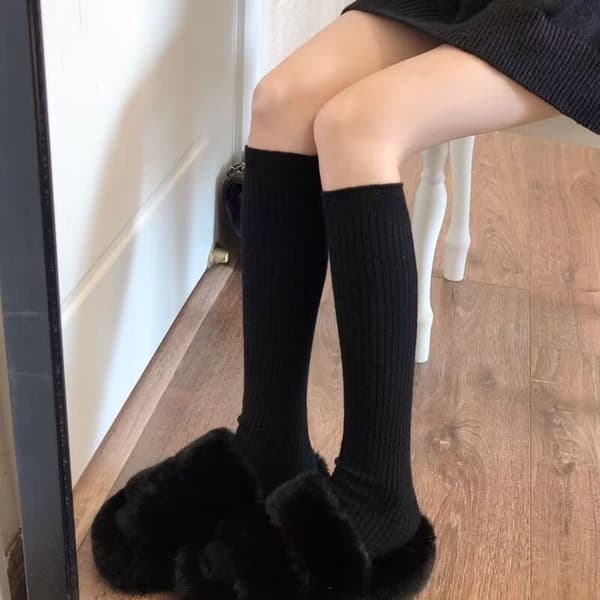Dame Strømper Lange Sokker SORT black