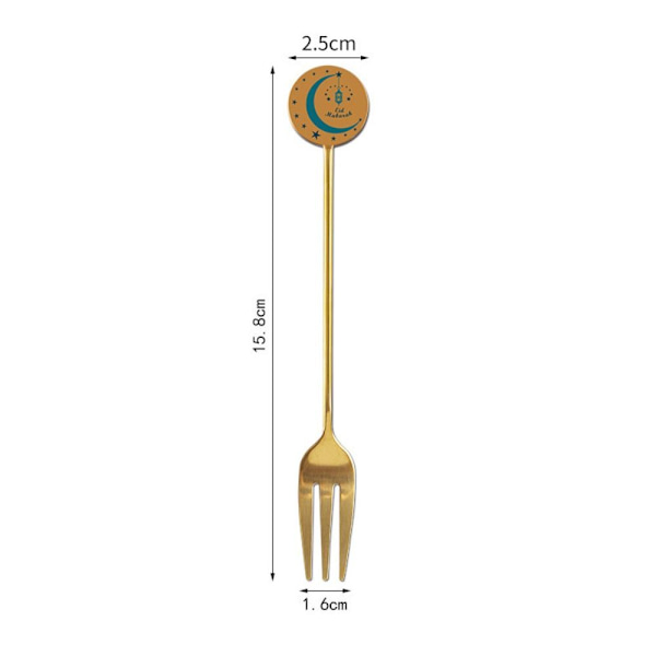 Stjernemåne skje Gaffelsett Dessertkakeskje FORK-3 FORK-3 fork-3