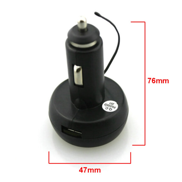 LCD-mittarinäyttö USB-autolaturi VIHREÄ Green