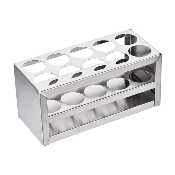 Reagensglassholder Lab Stativ Rack 304 Rustfritt Stål