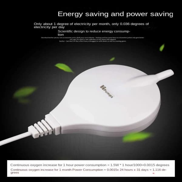 Akvarium Luftpump Luftkompressor Syre Luftpump EU plug