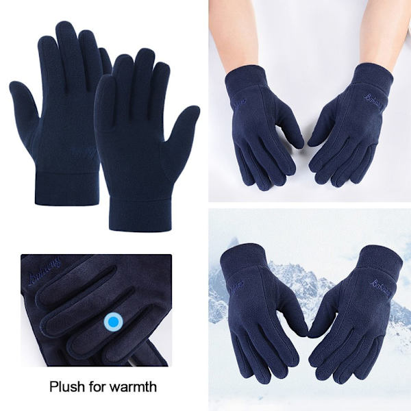 Kvinder Handsker Fuldfinger vanter SORT&GRÅ KVINDER black&grey women