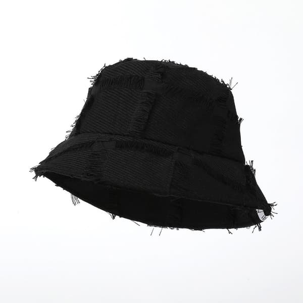 Bomuld Bucket Hatte Kvinder Sommerhat SORT Black