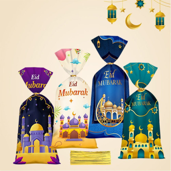 50 stk. Eid Mubarak Slikposer Eid Gavepose A A