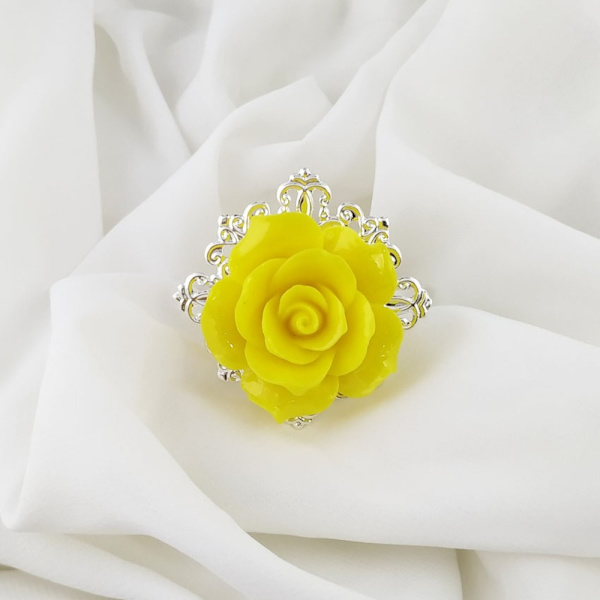 Serviett Munn Klut Ring GUL Yellow