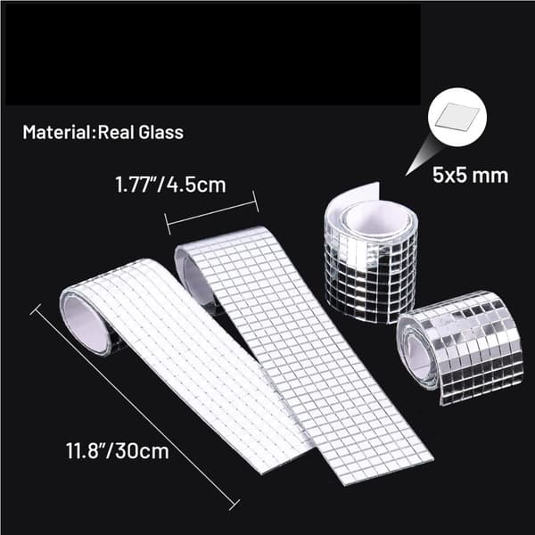 Mosaic Fliser Disco Fliser SØLV 3200STK 3200STK silver 3200pcs-3200pcs