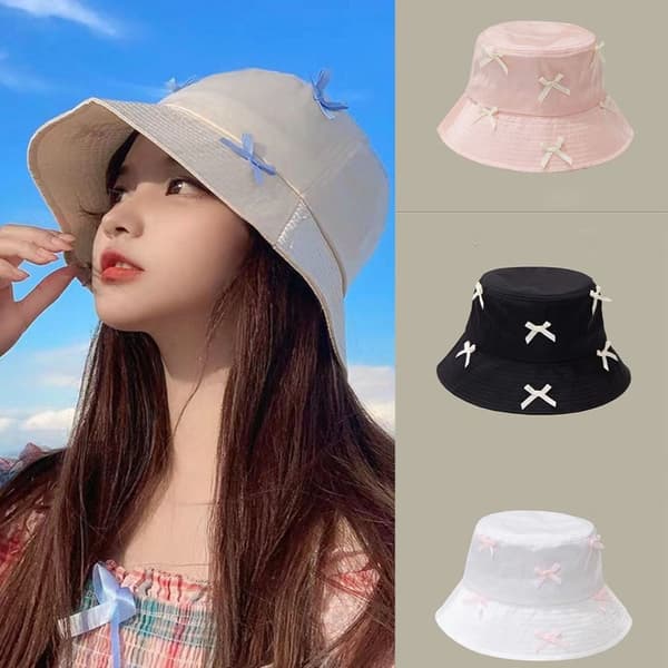 Bomuld Bucket Hatte Kvinder Sommerhat 4 4 4