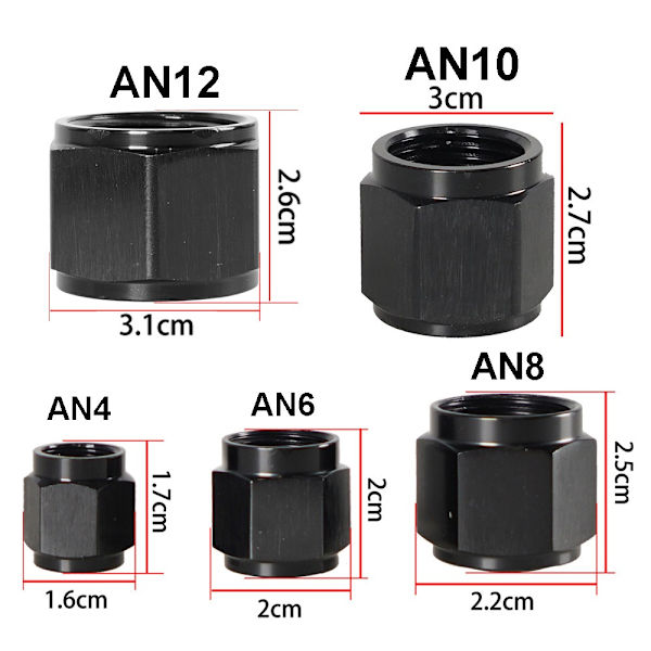 Porttiliitosletkun liitin AN4 AN4 AN4