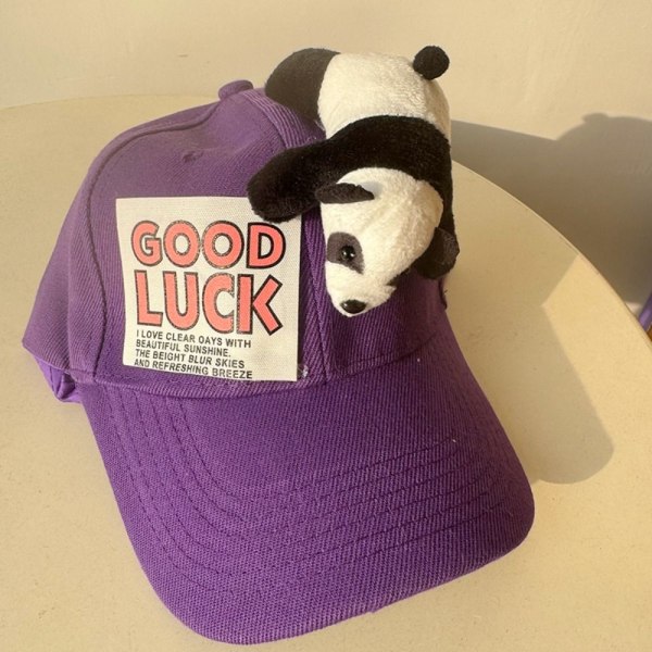 Panda Hat Baseball Hat PURPLE KID KID Purple Kid-Kid