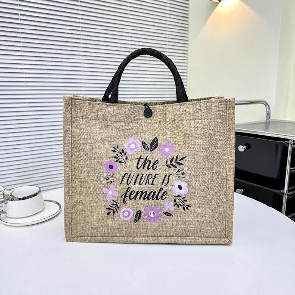 Pellavakangaslaukku Beach Handbag 01 01 01