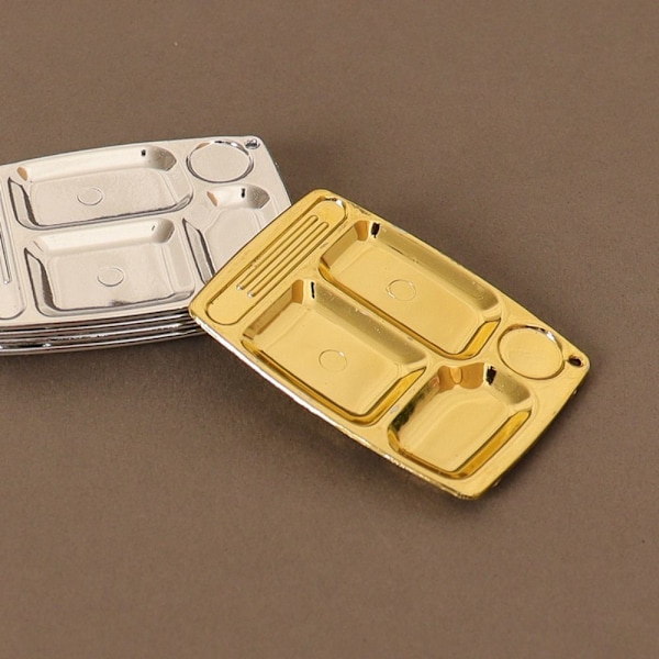 Dockskåp Miniatyr Servis Simuleringsservis SILVER Silver