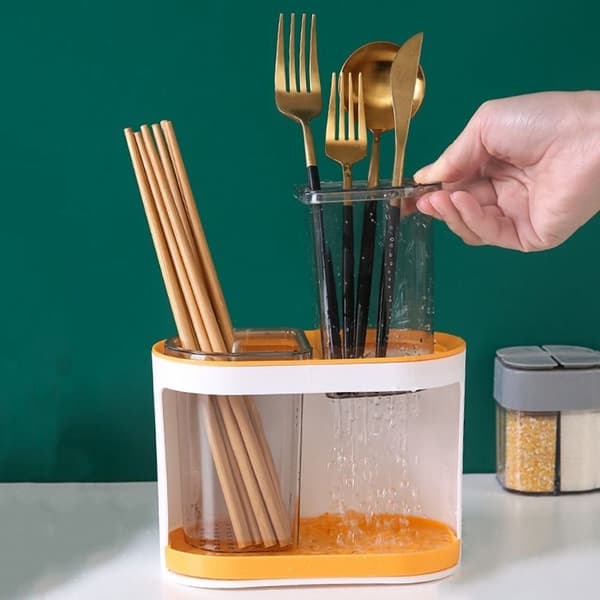 Chopstick Cage Drain Chopstick Box ORANGE Orange