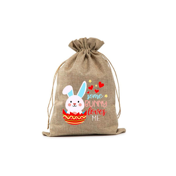 Pellava kiristysnyörilaukkujen nippu tasku 15X20CMD D 15x20cmD