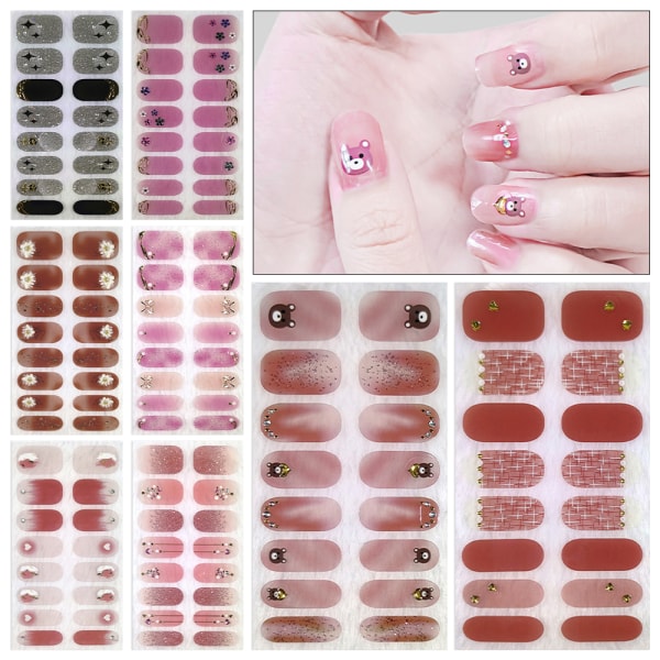 Franska Nageldekaler Nail Art Sticker 5 5 5