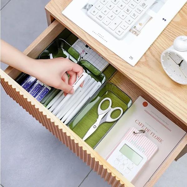 1 stk Skrivebord Opbevaring Organizer Makeup Organizer Box L L L