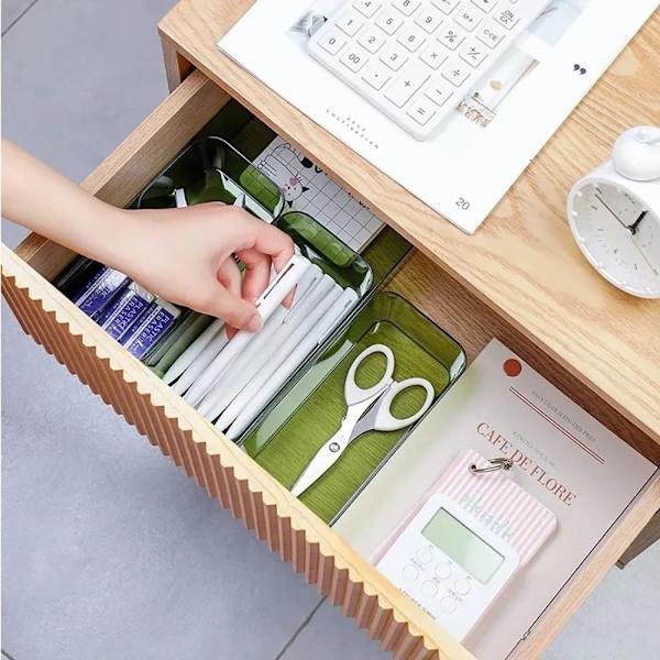 1 stk Skrivebordsopbevaringsorganer Makeup Organizer Box S S S