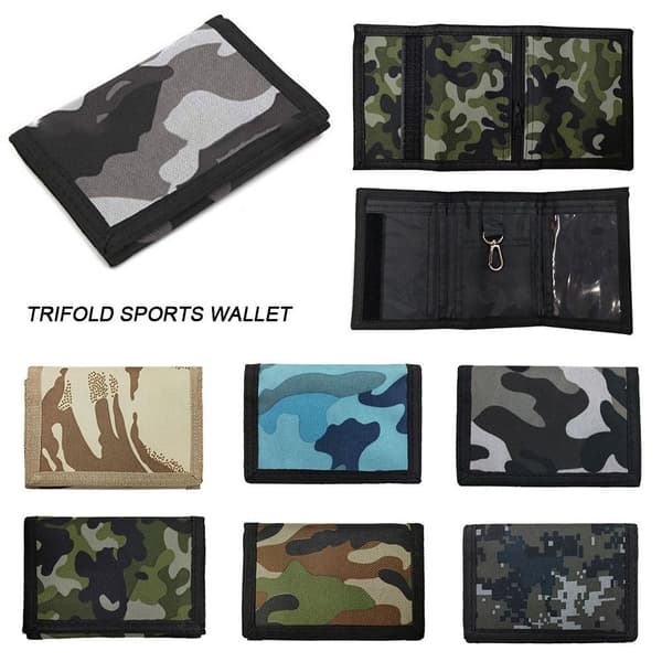 Kamouflage Slim Wallet Reseplånbok MÖRKGRÅ dark grey