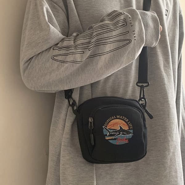 Dame Skulderveske Mini Messenger Bag HVIT white