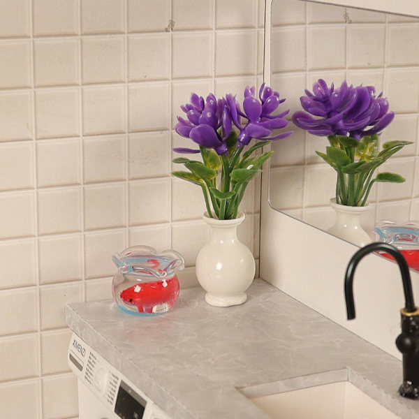 Dukkehus Miniature Plastic Simulation Vase 2 2 2