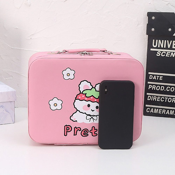 Makeup Box Matkakosmetiikkalaukku RUUNANINEN PINK