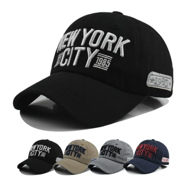 Baseballcaps med brodert bokstav, Snapback-hatter, GRÅ grey